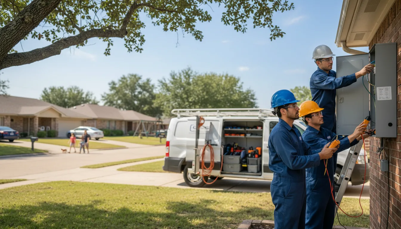 Certified electrician providing emergency electrical services in Trego, WI
